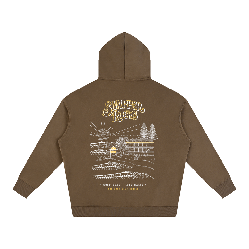 Snapper Rocks / Oversize Fleeced Hoodie