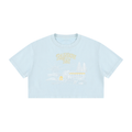 Rainbow Bay / Women's Mineral Wash Cotton Crop T-Shirt