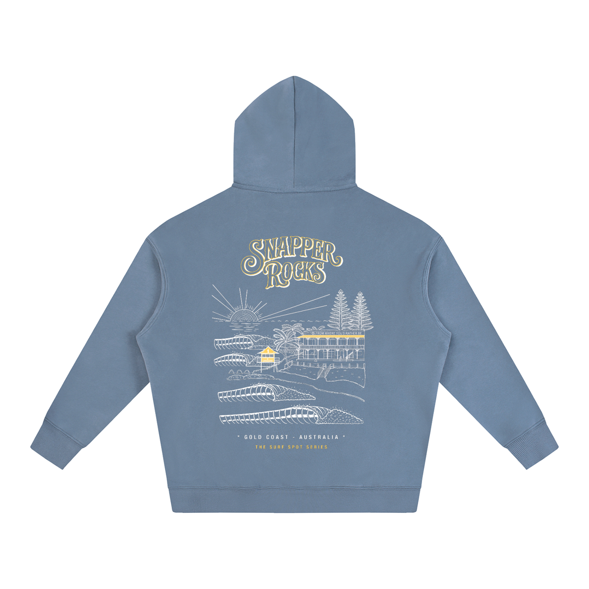 Snapper Rocks / Oversize Fleeced Hoodie
