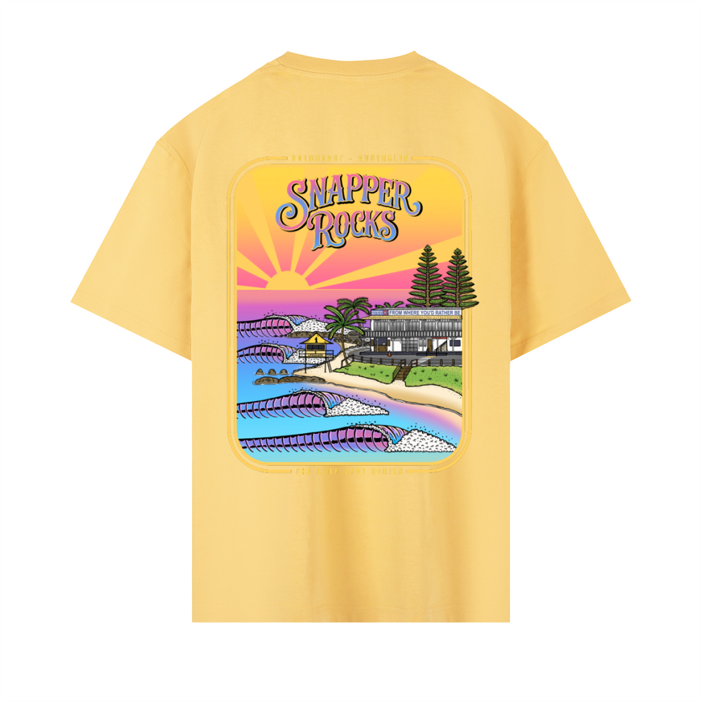 Snapper Rocks / Heavyweight Drop Shoulder Cotton T-Shirt