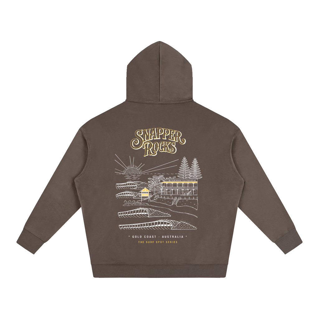 Snapper Rocks / Oversize Fleeced Hoodie