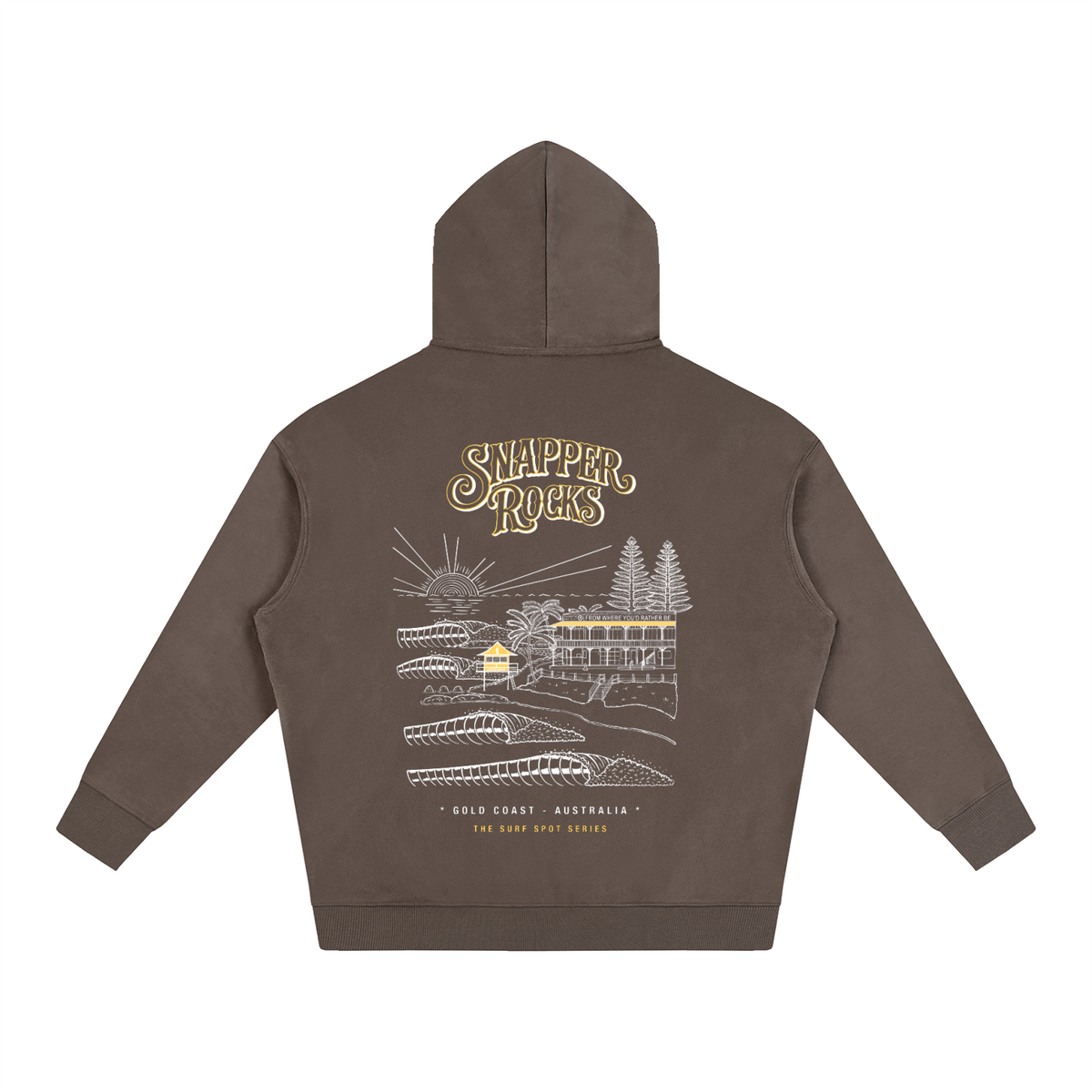 Snapper Rocks / Oversize Fleeced Hoodie