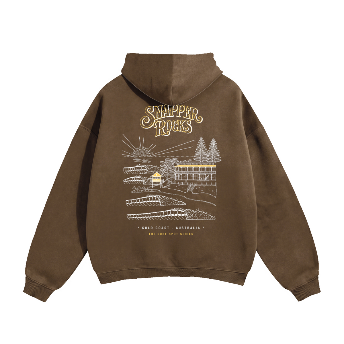 Snapper Rocks / Oversize Fleeced Hoodie
