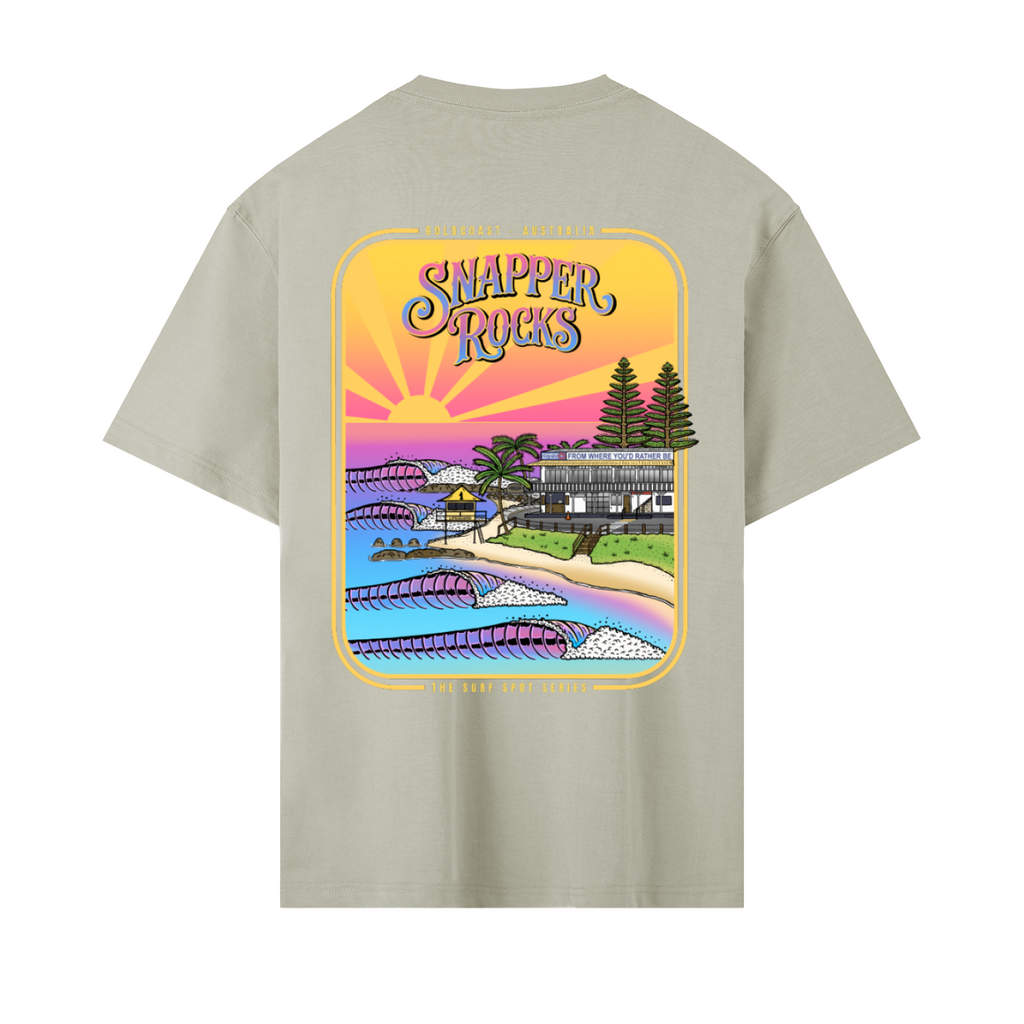 Snapper Rocks / Heavyweight Drop Shoulder Cotton T-Shirt
