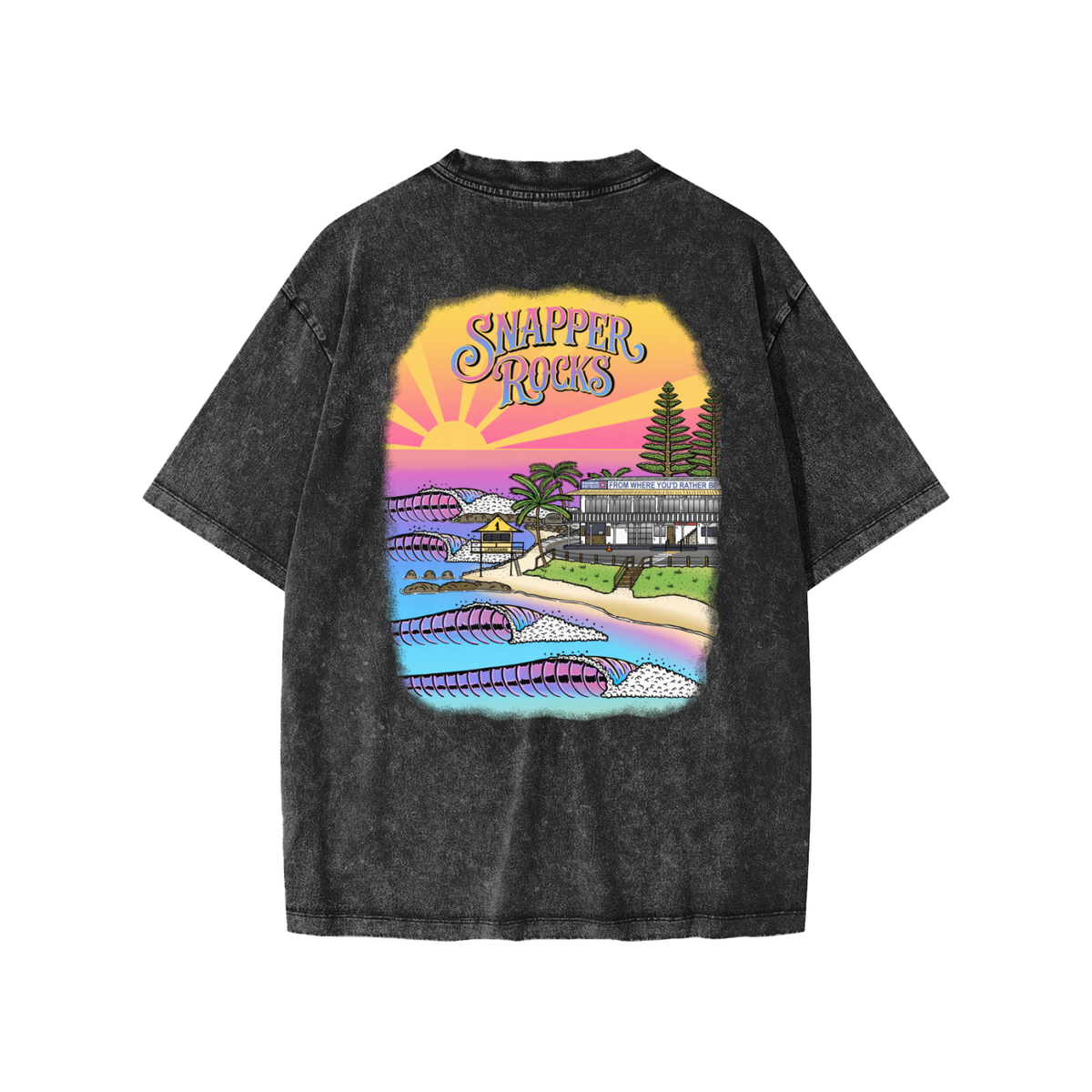Snapper Rocks / Kids' T-Shirt ( Snow Washed )