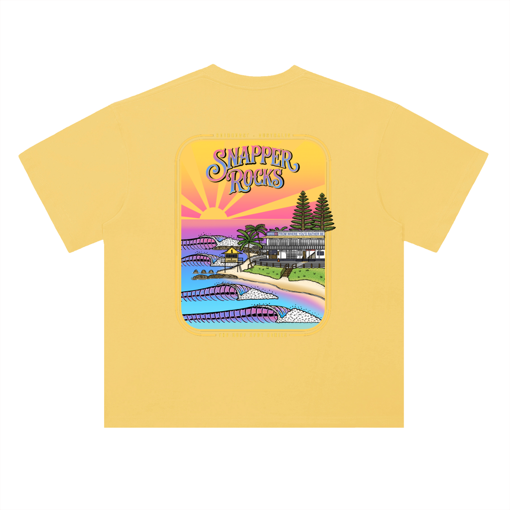 Snapper Rocks - Heavyweight Drop Shoulder Cotton T-Shirt