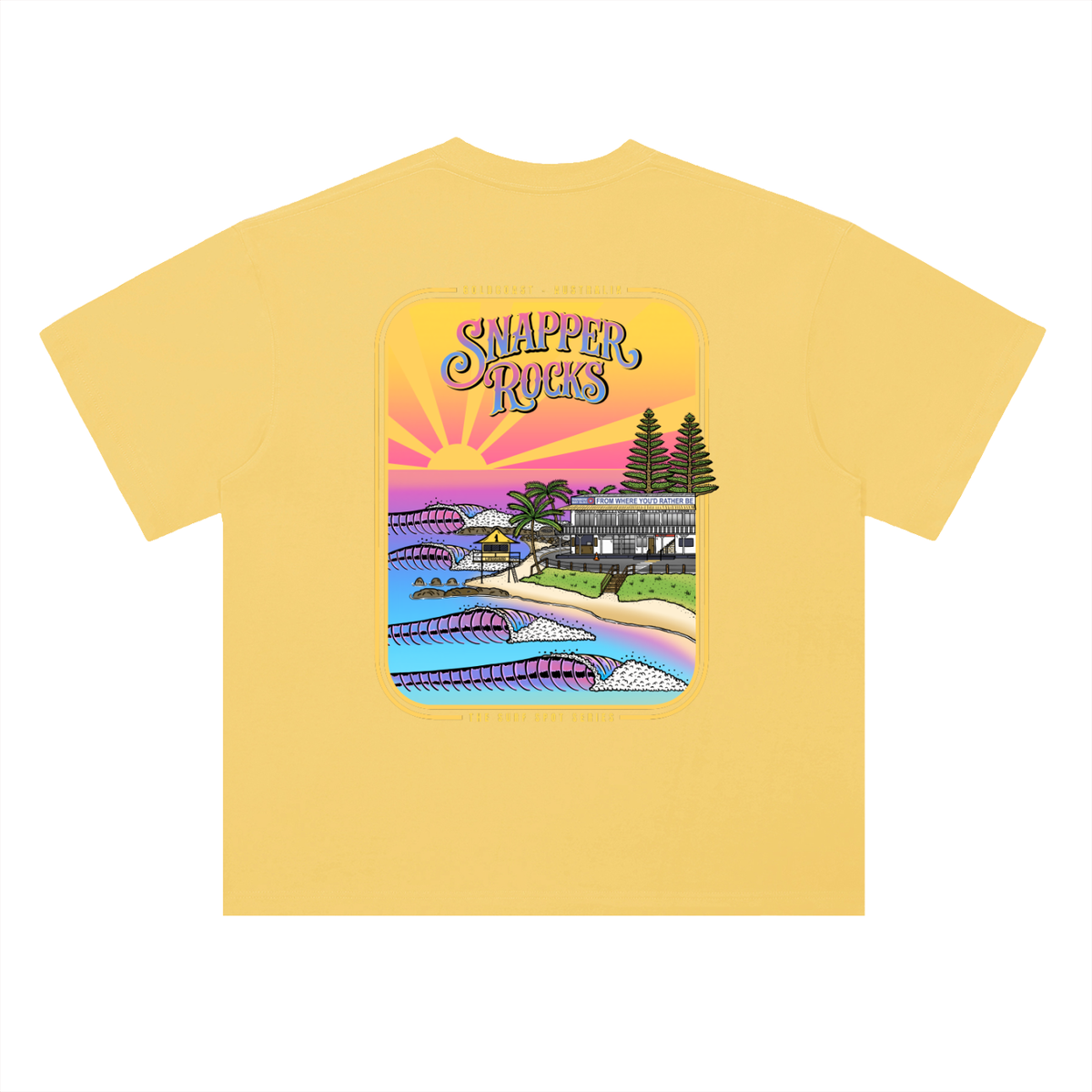 Snapper Rocks - Heavyweight Drop Shoulder Cotton T-Shirt