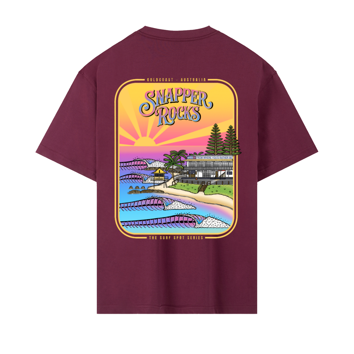 Snapper Rocks / Heavyweight Drop Shoulder Cotton T-Shirt