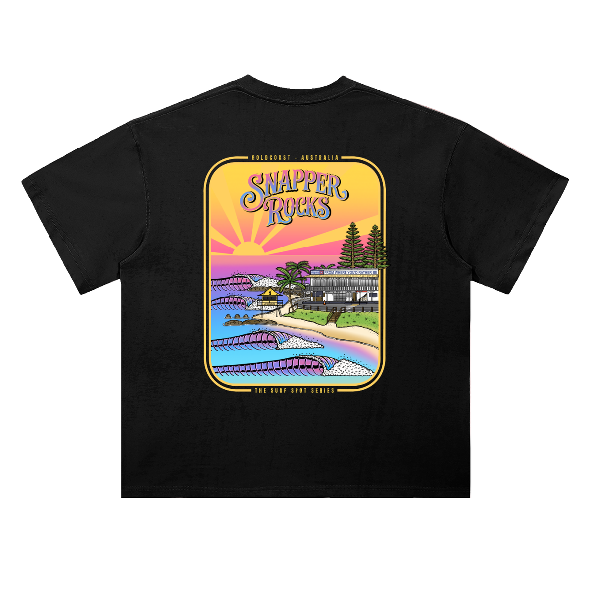 Snapper Rocks - Heavyweight Drop Shoulder Cotton T-Shirt