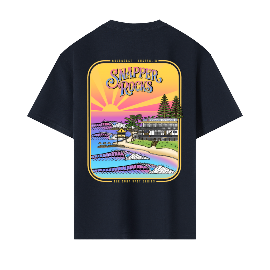 Snapper Rocks / Heavyweight Drop Shoulder Cotton T-Shirt