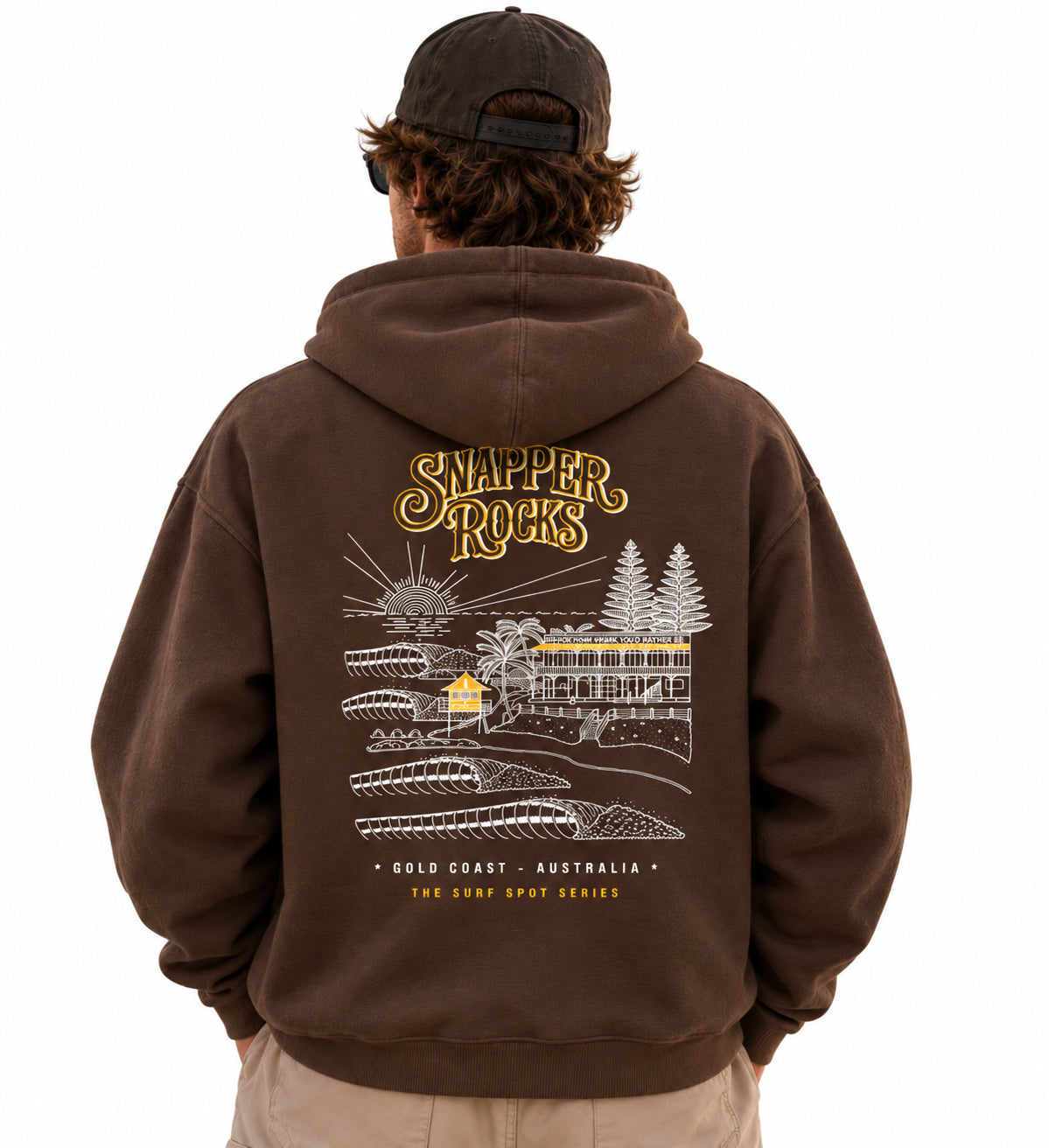 Snapper Rocks / Oversize Fleeced Hoodie