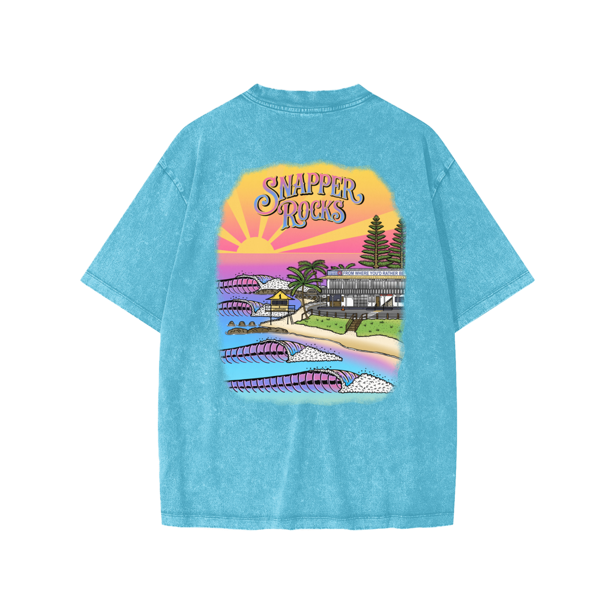 Snapper Rocks / Kids' T-Shirt ( Snow Washed )