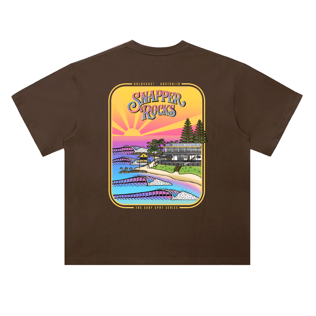 Snapper Rocks - Heavyweight Drop Shoulder Cotton T-Shirt