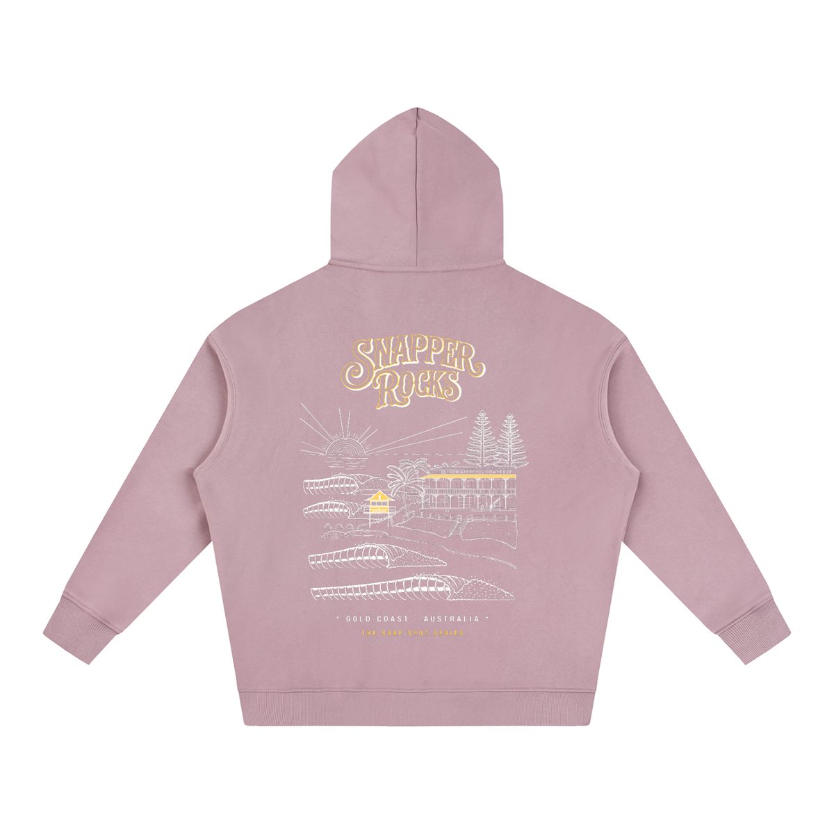 Snapper Rocks / Oversize Fleeced Hoodie