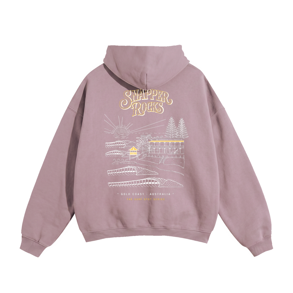 Snapper Rocks / Oversize Fleeced Hoodie