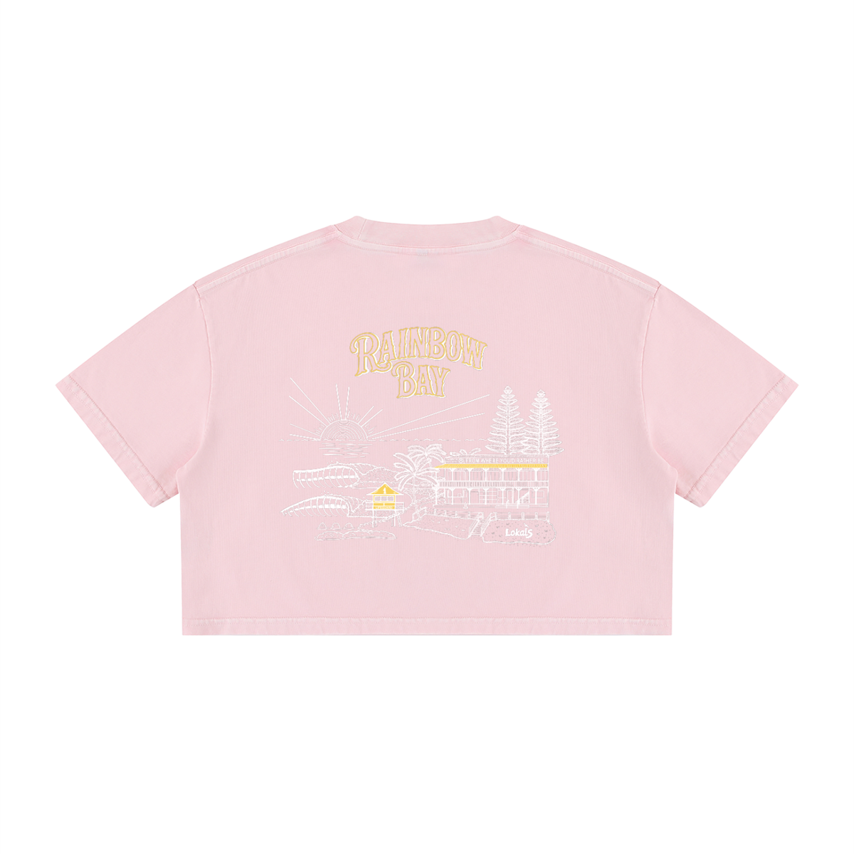 Women's Mineral Wash Cotton Crop T-Shirt