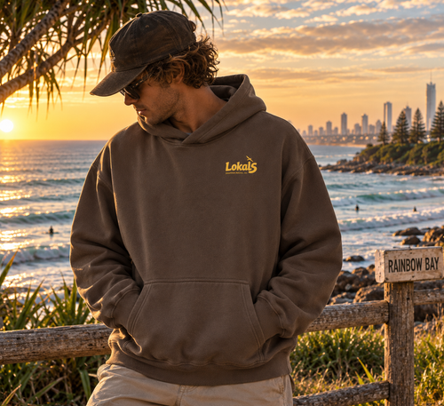 Snapper Rocks / Oversize Fleeced Hoodie