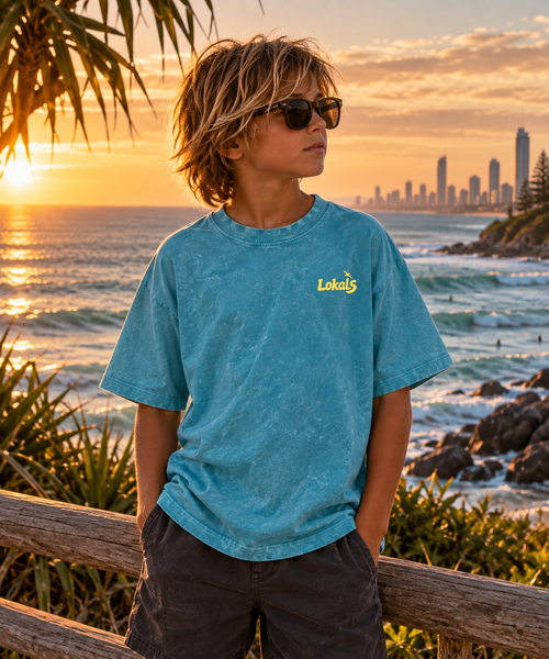Snapper Rocks / Kids' T-Shirt ( Snow Washed )