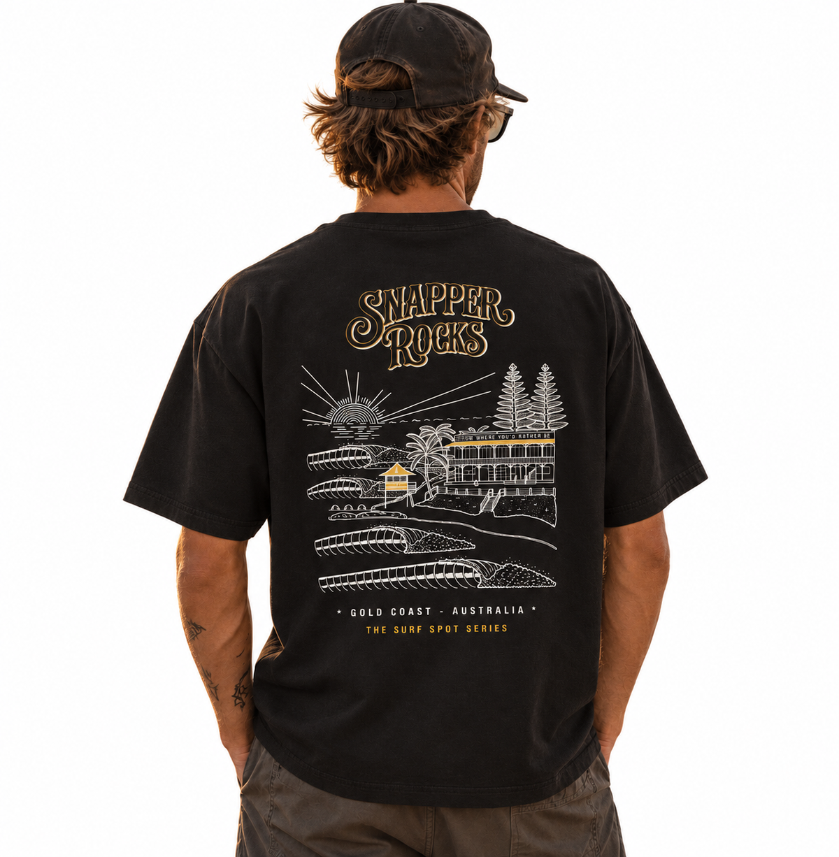 Snapper Rocks YW / Heavyweight Drop Shoulder Cotton T-Shirt
