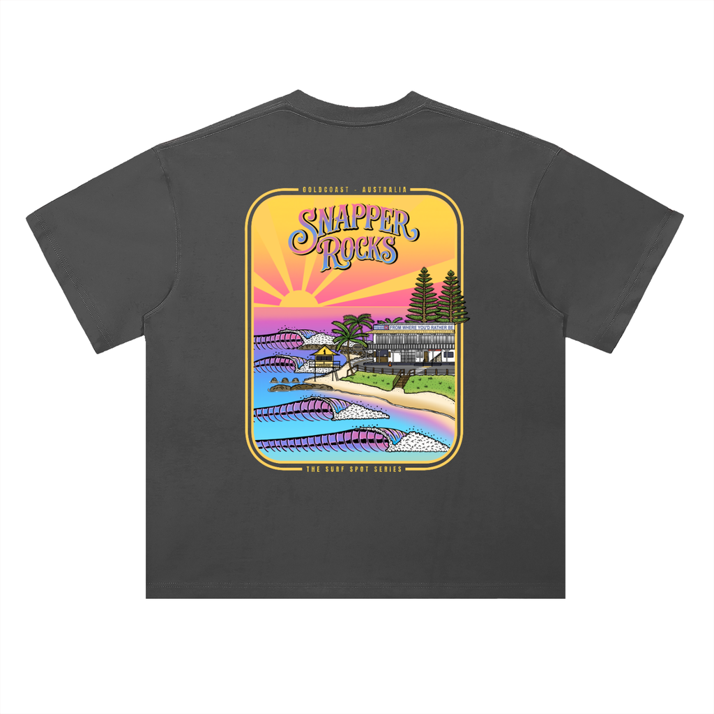 Snapper Rocks - Heavyweight Drop Shoulder Cotton T-Shirt