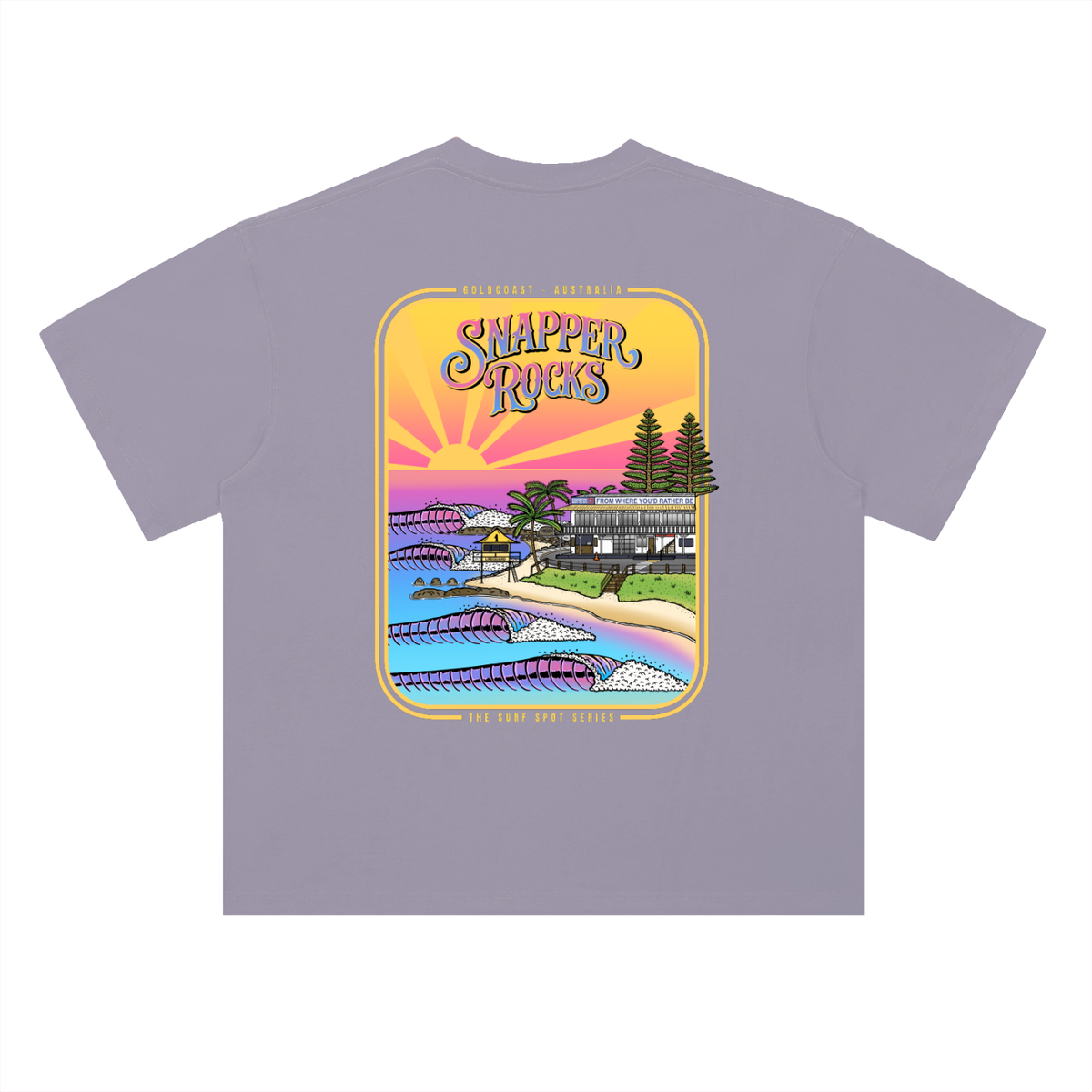 Snapper Rocks - Heavyweight Drop Shoulder Cotton T-Shirt