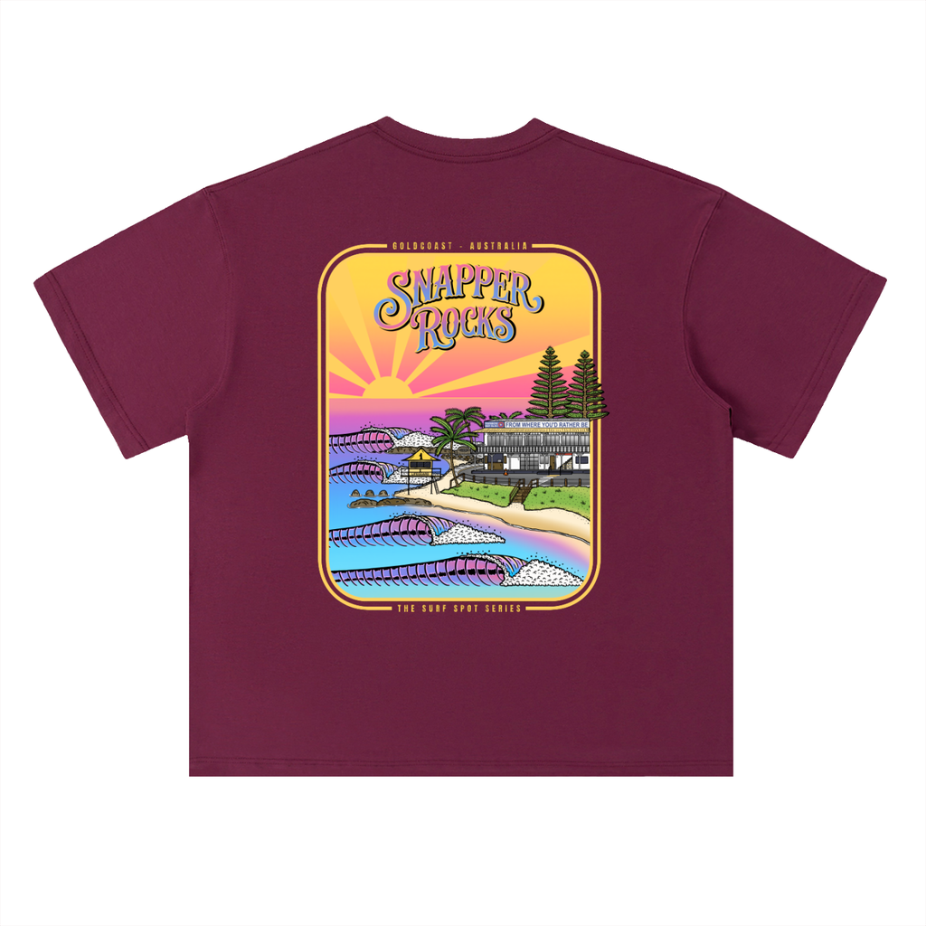Snapper Rocks - Heavyweight Drop Shoulder Cotton T-Shirt