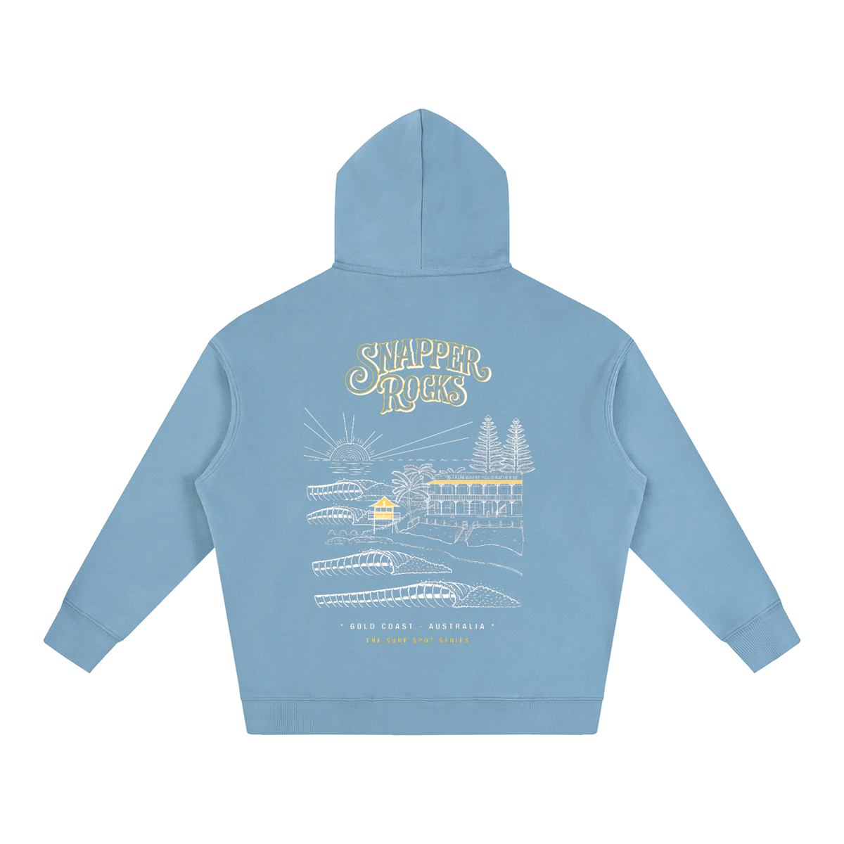 Snapper Rocks / Oversize Fleeced Hoodie