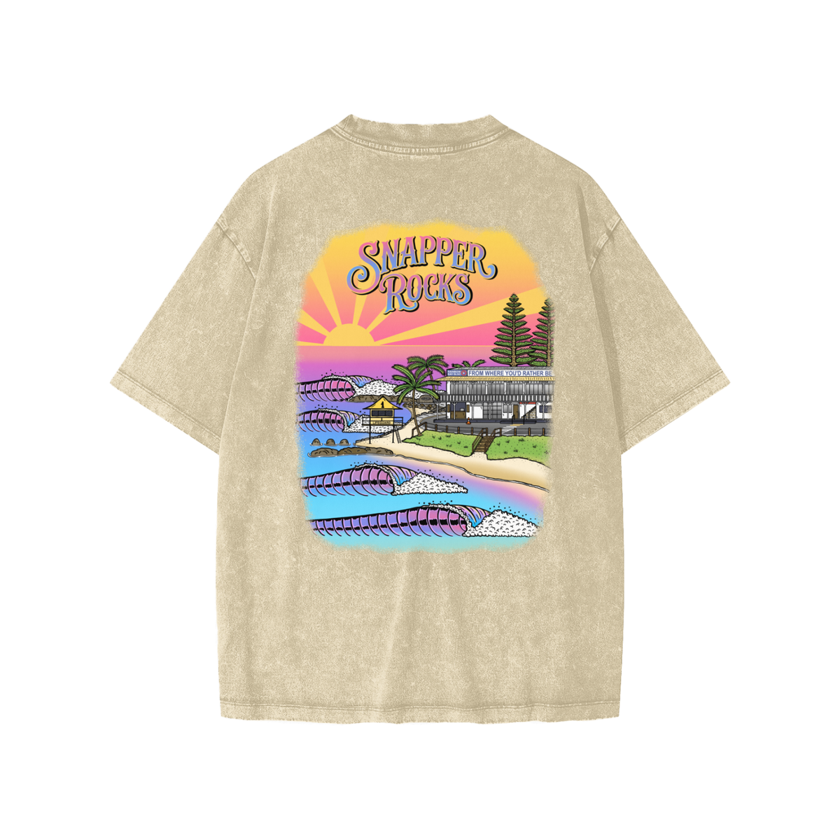 Snapper Rocks / Kids' T-Shirt ( Snow Washed )