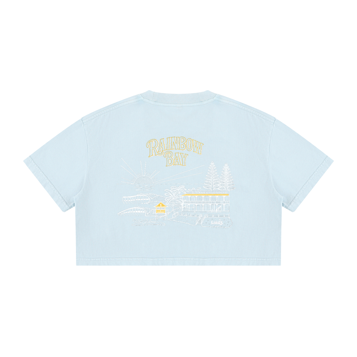 Women's Mineral Wash Cotton Crop T-Shirt