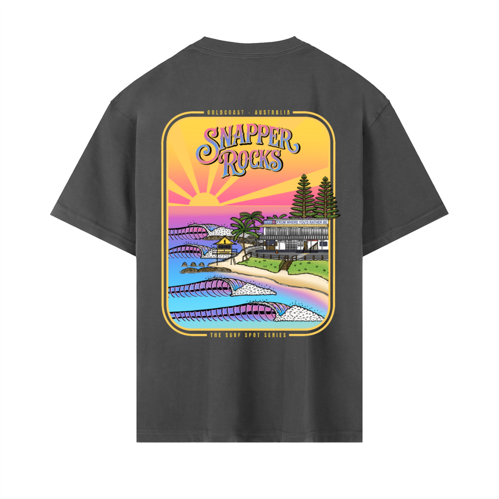 Snapper Rocks / Heavyweight Drop Shoulder Cotton T-Shirt