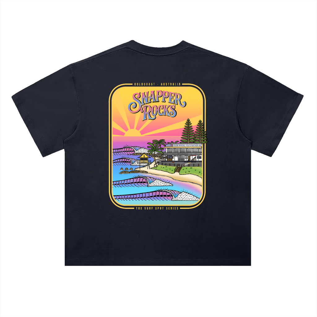 Snapper Rocks - Heavyweight Drop Shoulder Cotton T-Shirt