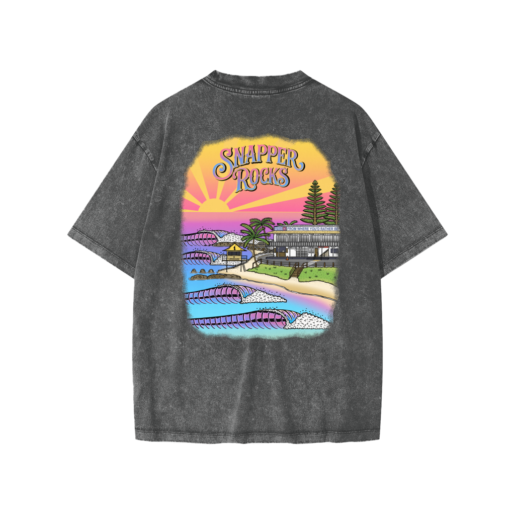 Snapper Rocks / Kids' T-Shirt ( Snow Washed )
