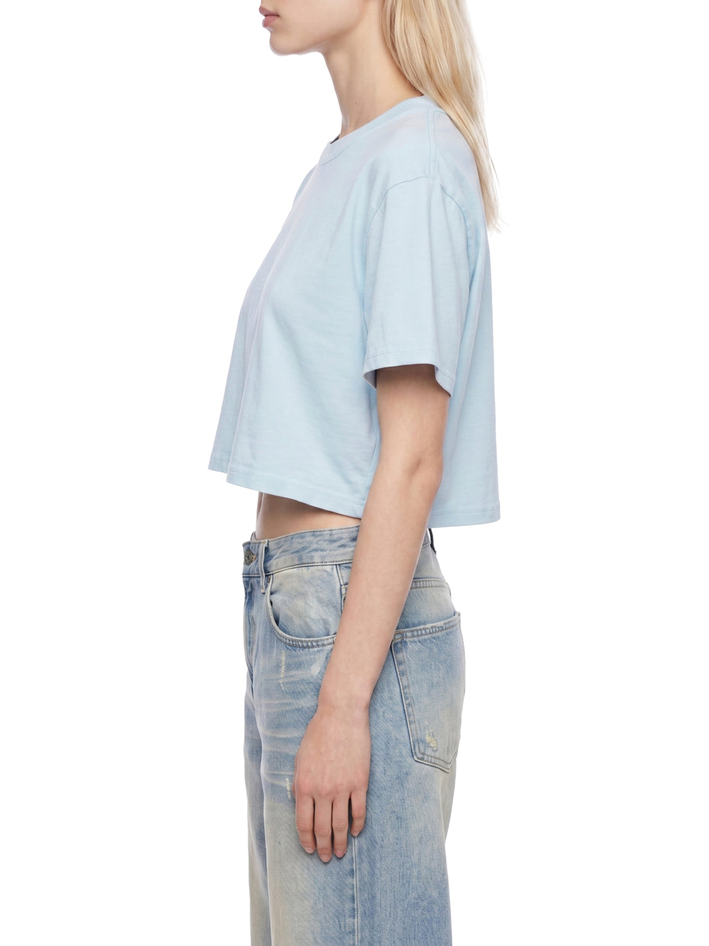 Rainbow Bay / Women's Mineral Wash Cotton Crop T-Shirt